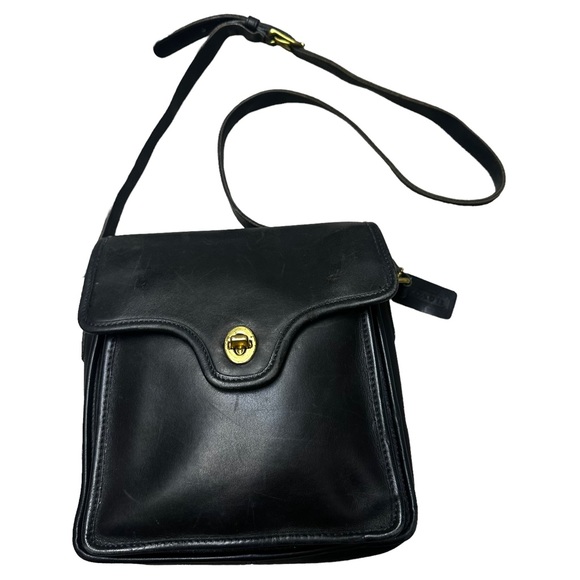 Coach Bags Rare Authentic Vintage Black Saddlebag Crossbody Purse